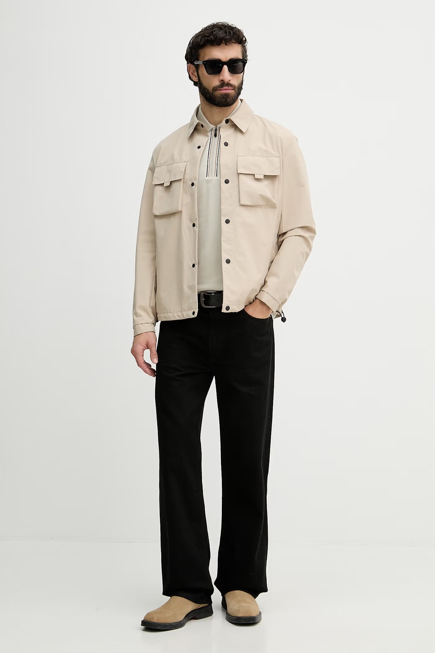 BOSS Green polo pánské bavlněné s elastanem