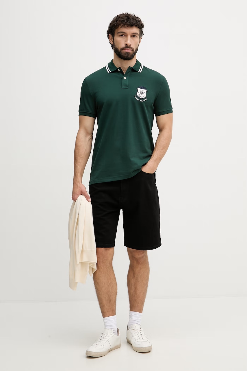 Tommy Hilfiger polo tričko pánske s bavlnou