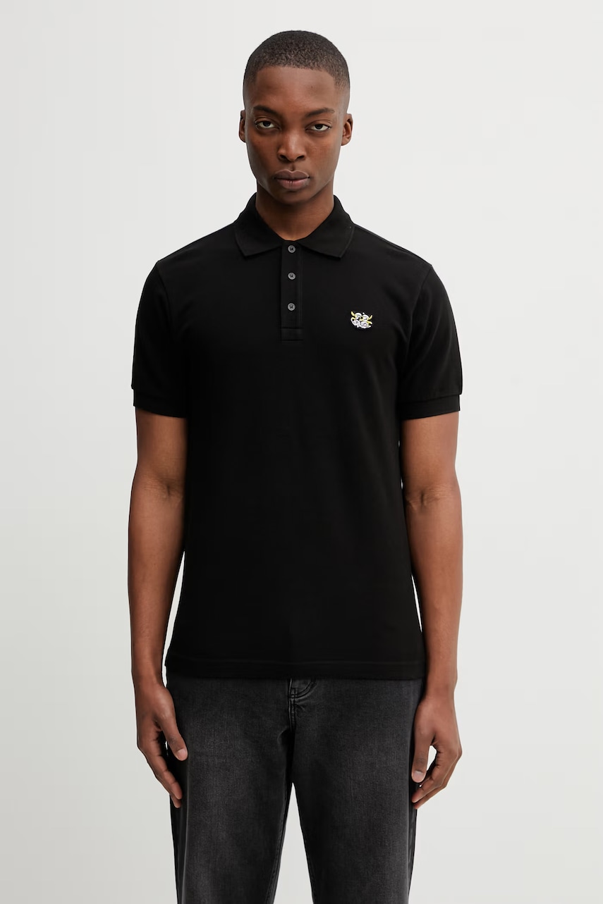 Kenzo GOTS KENZO WILD TIGER SLIM POL polo męskie bawełniane