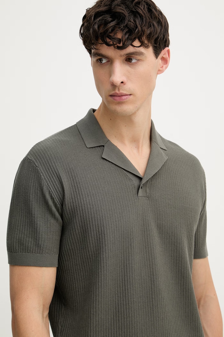 Armani Exchange polo tričko pánske bavlnené