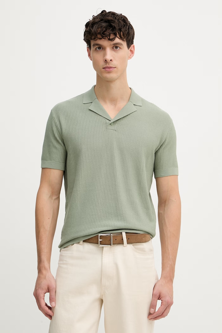 Armani Exchange polo tričko pánske bavlnené