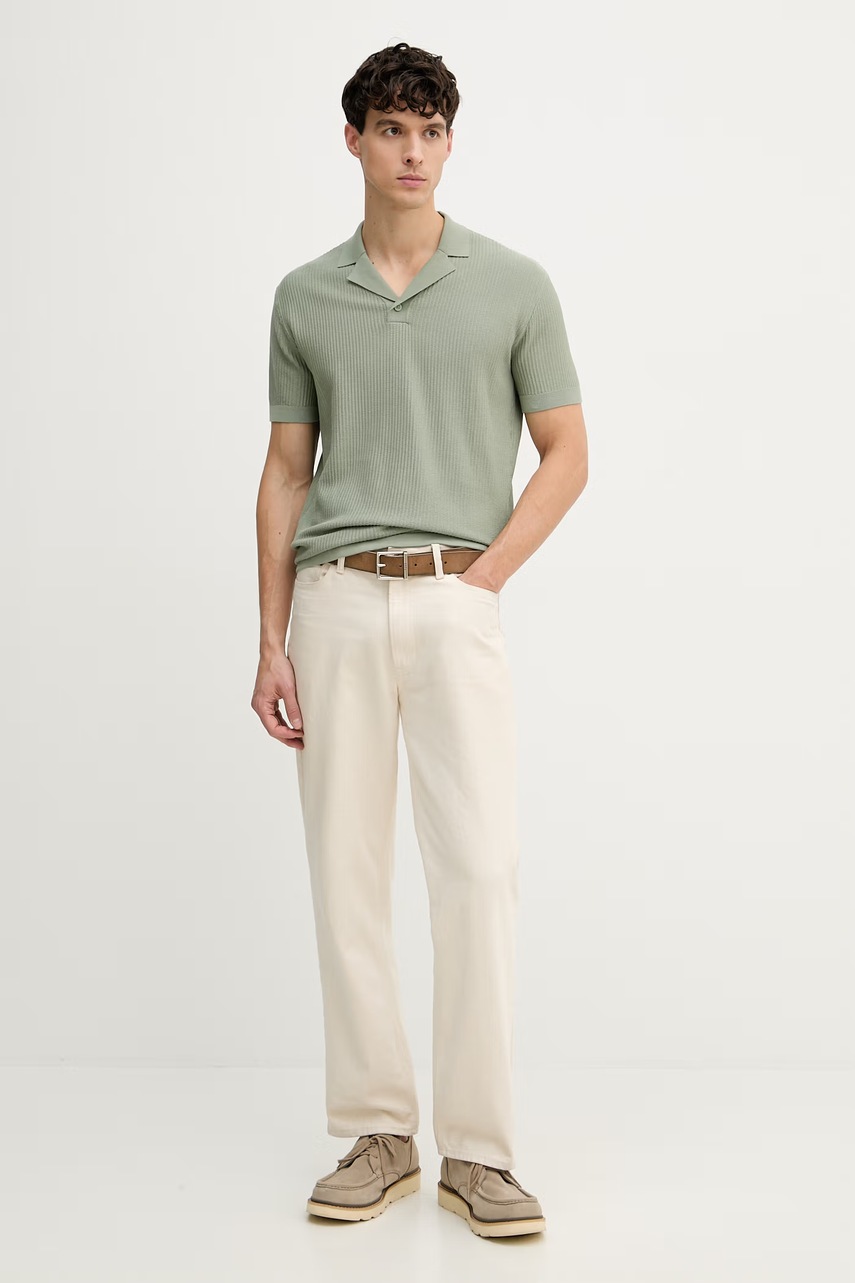 Armani Exchange polo tričko pánske bavlnené