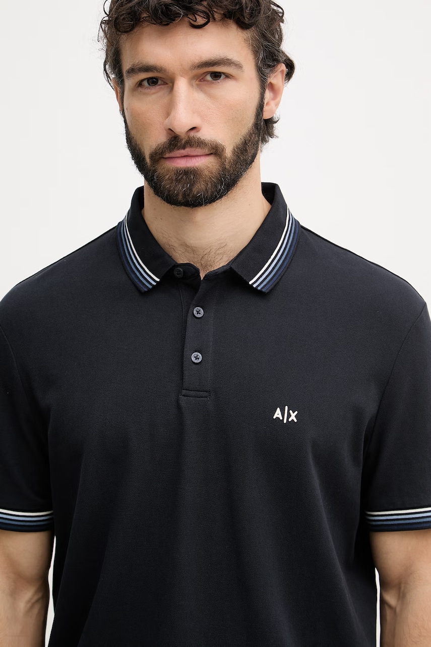 Armani Exchange Polo tričko pánske bavlnené