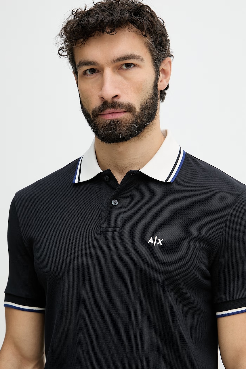 Pánske bavlnené polo tričko Armani Exchagne