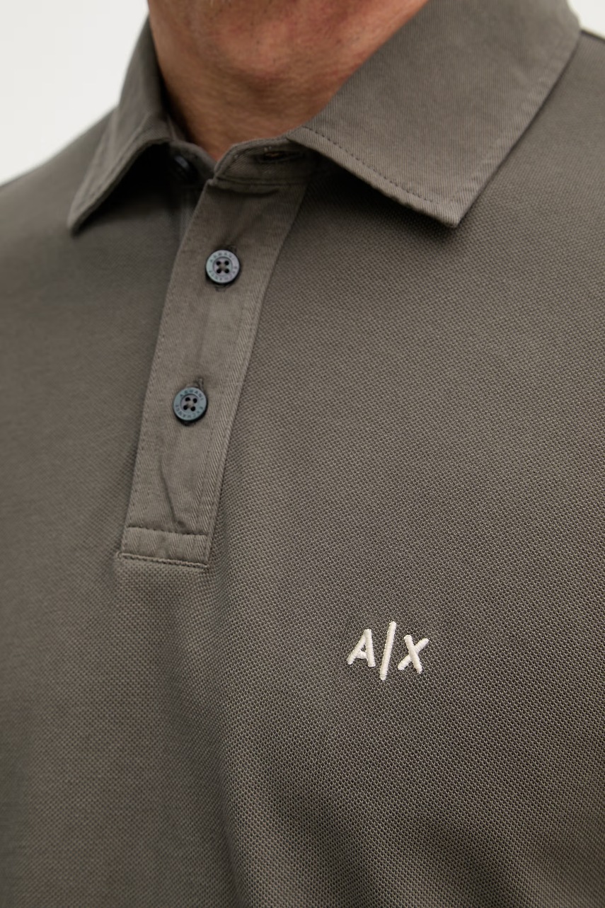 Armani Exchange polo tričko pánske bavlnené