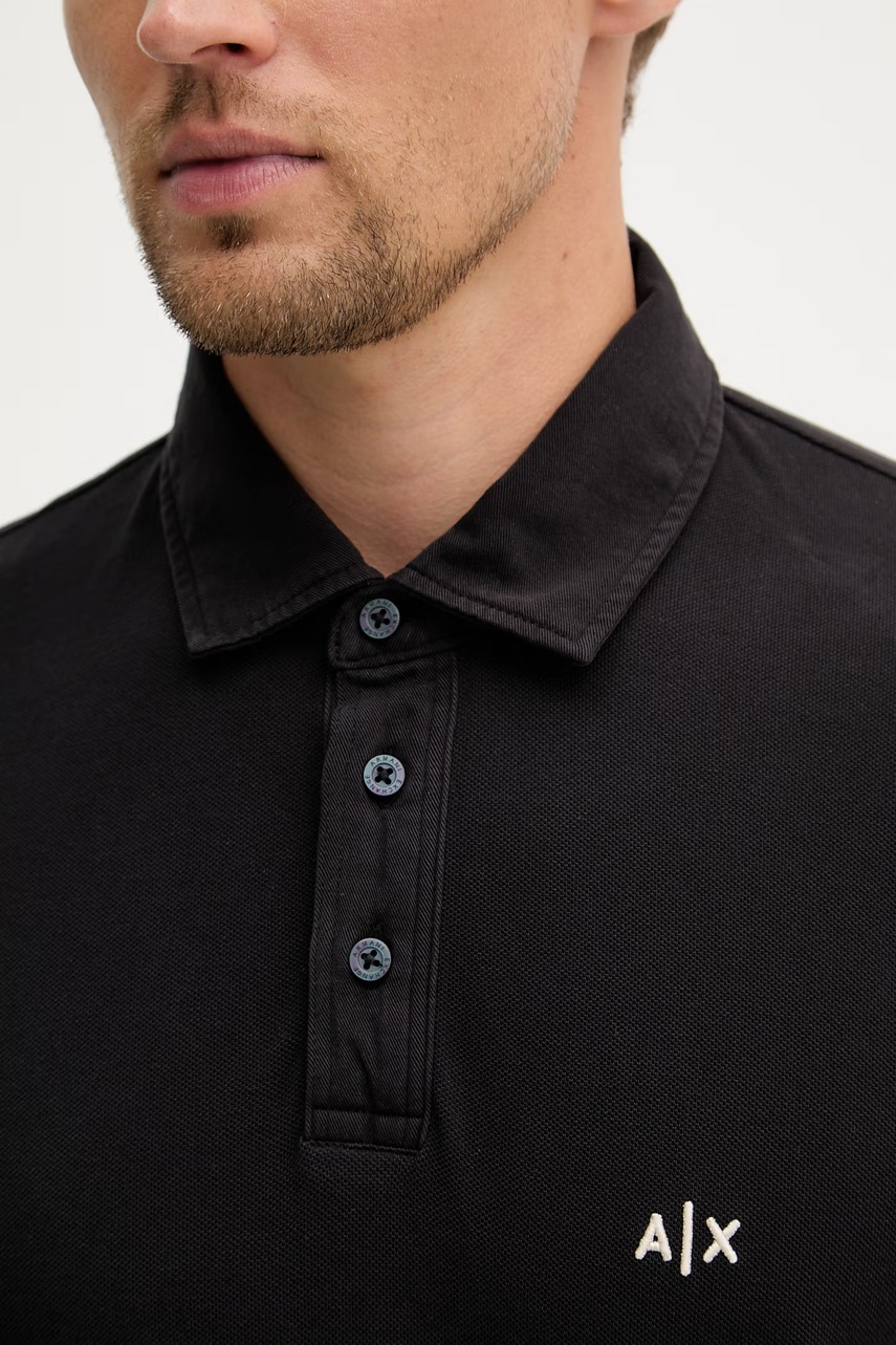 Armani Exchange polo tričko pánske bavlnené