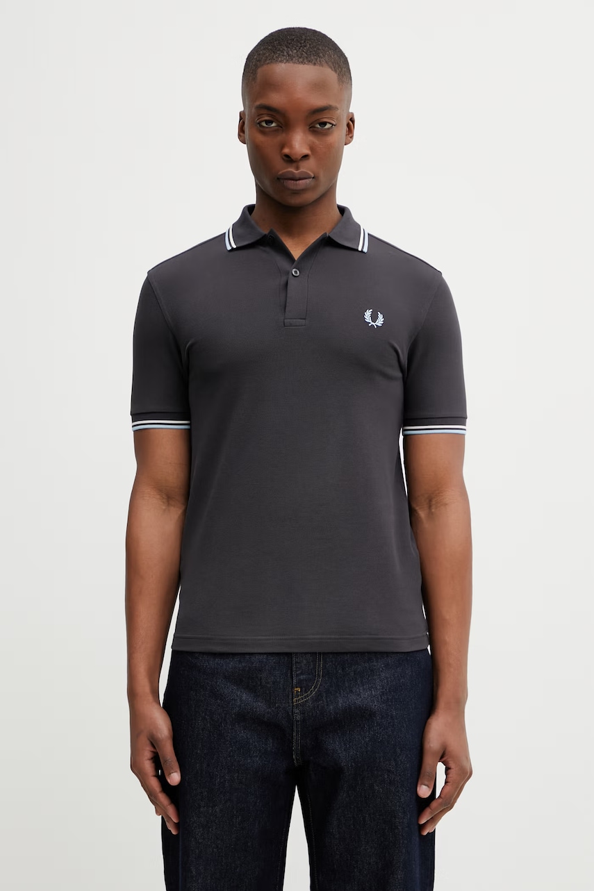Βαμβακερό μπλουζάκι πόλο Fred Perry