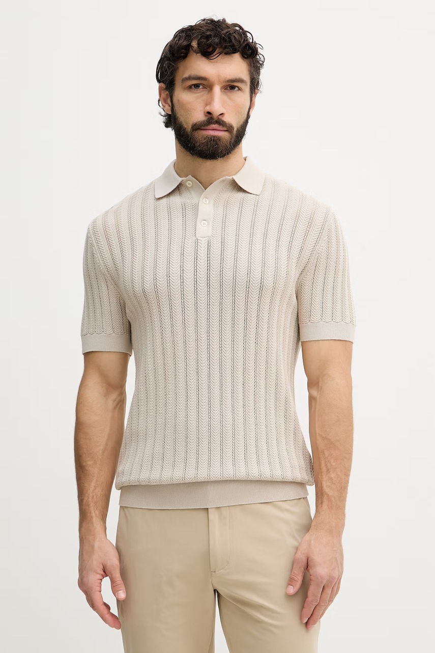 Guess polo pentru barbati, cu vascoza LONNY