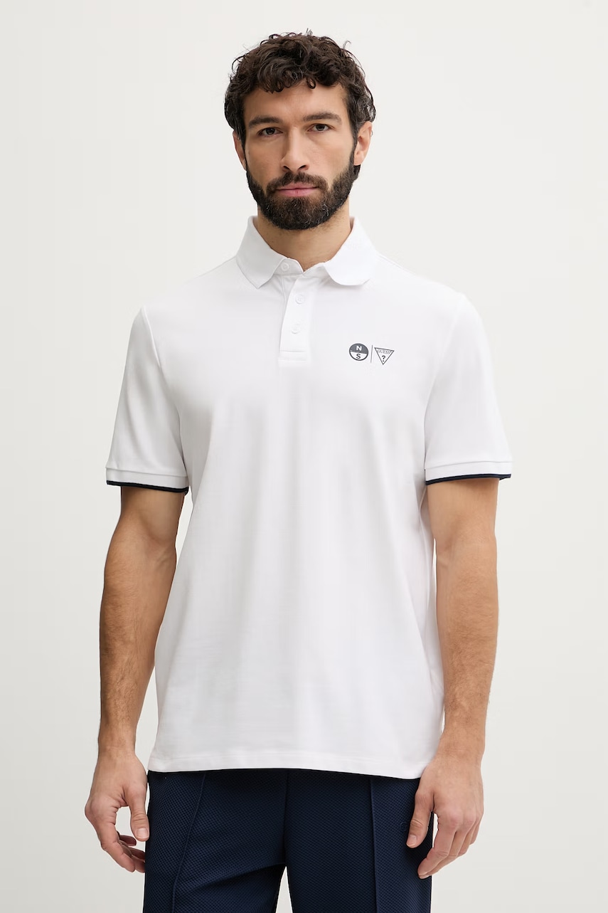 Guess T-shirt Ανδρικό βαμβάκι με ελαστάν x North Sails