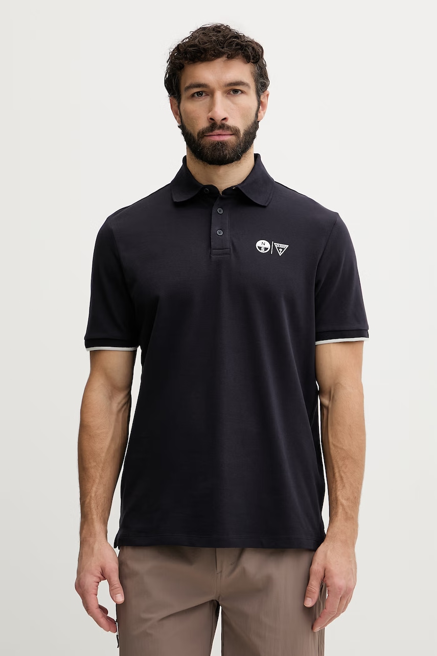 Guess T-shirt Ανδρικό βαμβάκι με ελαστάν x North Sails