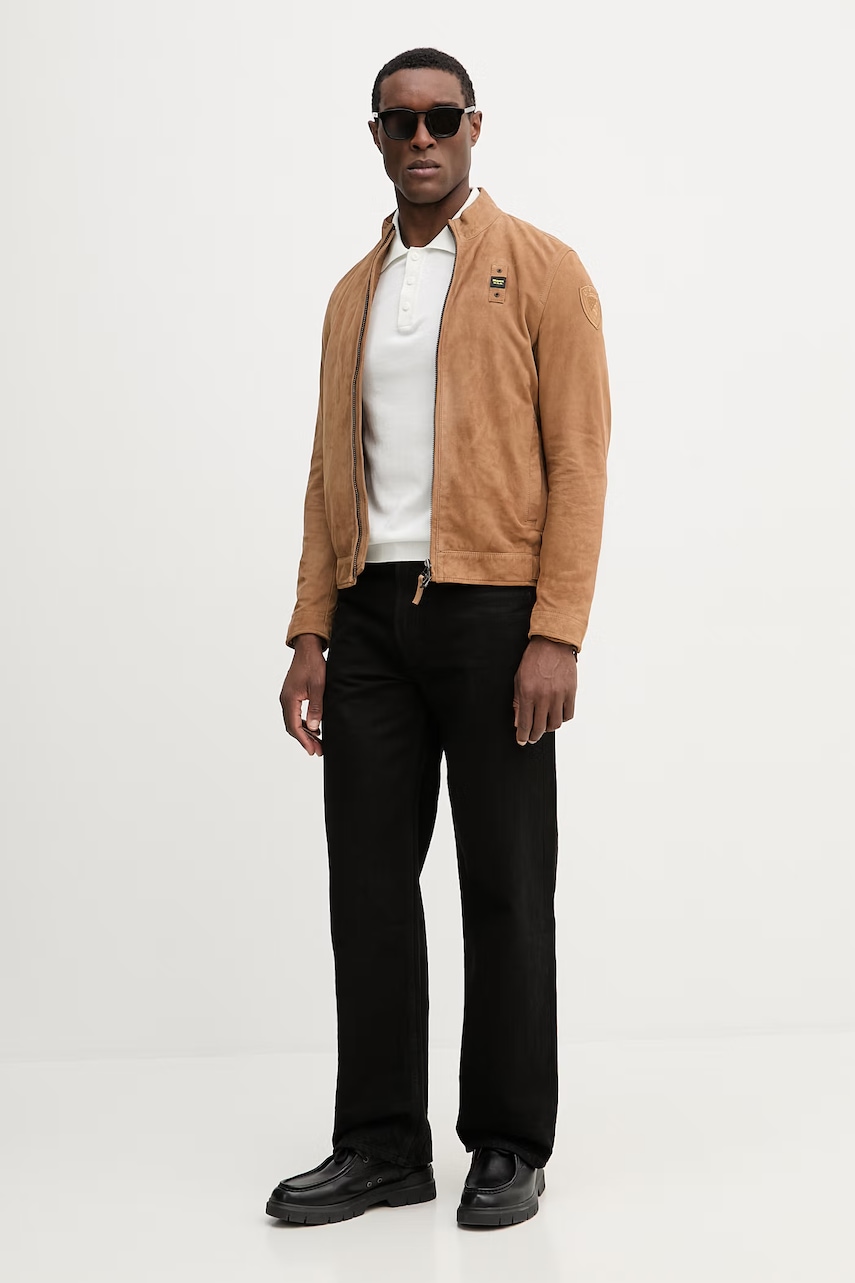 Bavlněné polo tričko Blauer CUSTER