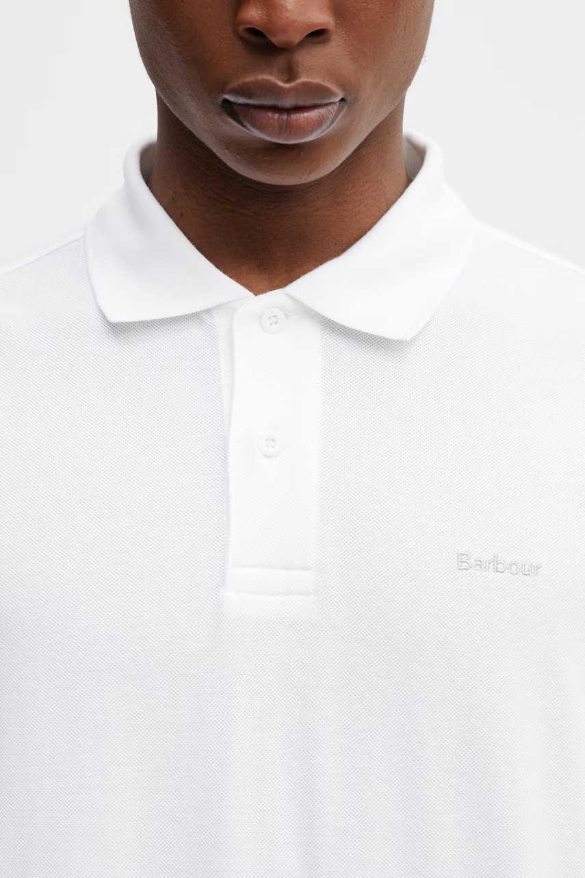 Barbour MML1469WH11 polo bawełniane męskie (zdjęcie 4)