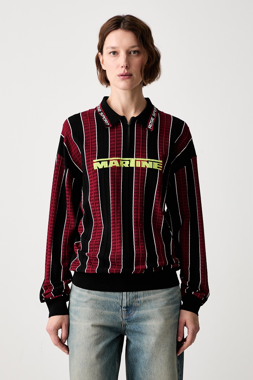 Martine Rose Logo polo cu vâscoză pentru femei