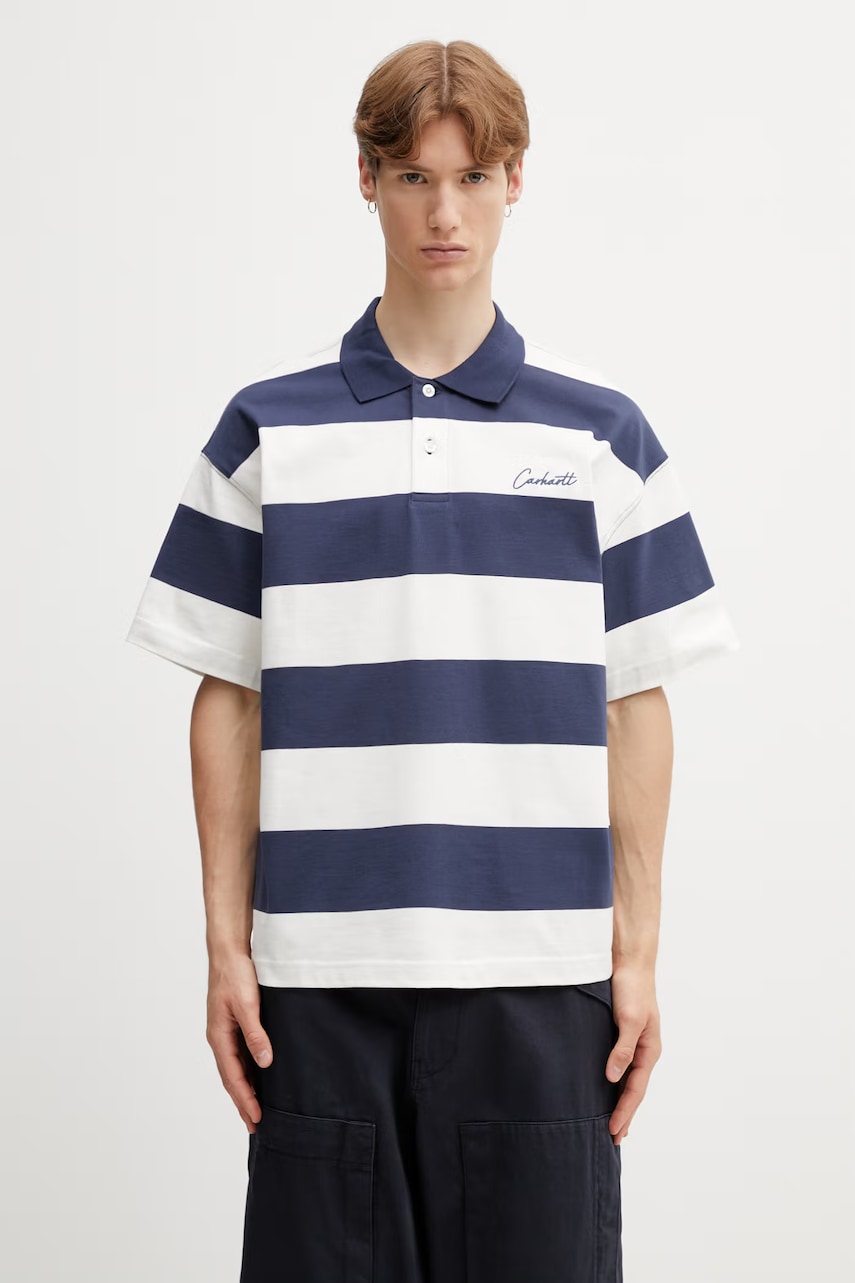 Carhartt WIP S/S Delray Polo bawełniane męskie