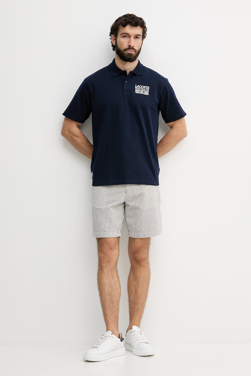Lacoste polo tričko pánske bavlnené s elastanom