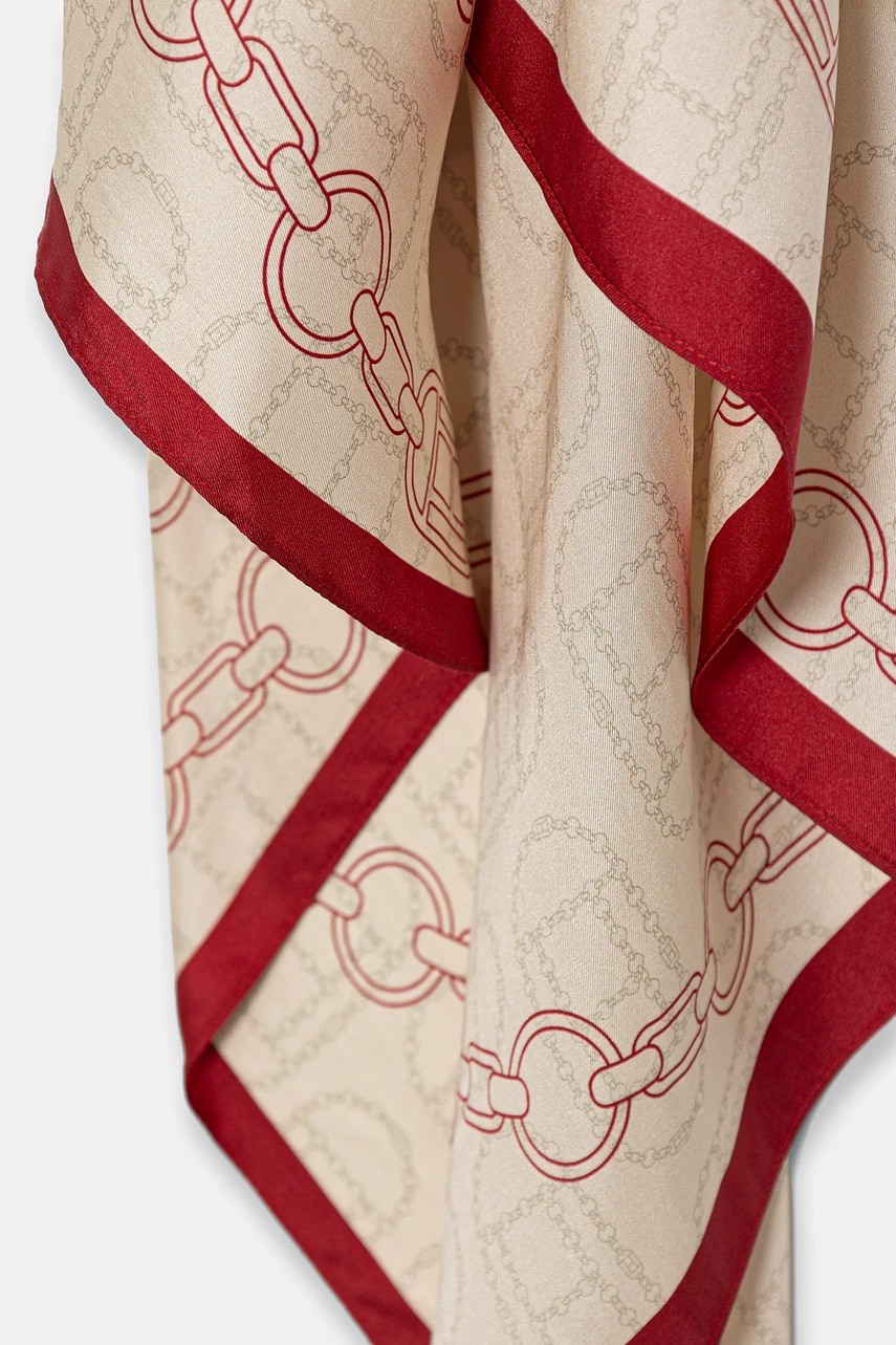 Hedvábný šátek Tommy Hilfiger (obrázek 3)