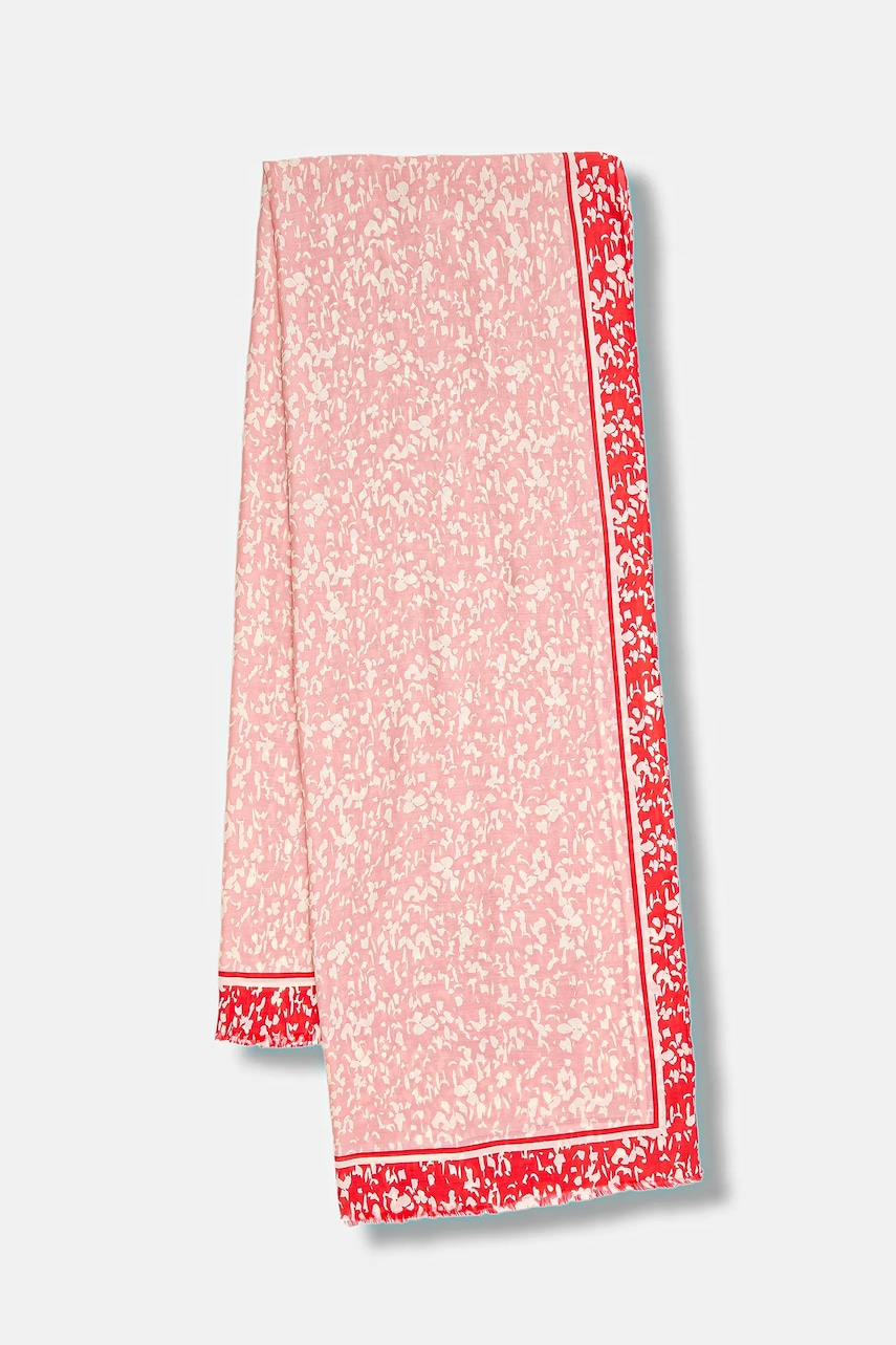 Marc O'Polo șal culoarea roz, cu imprimeu, 600802502045