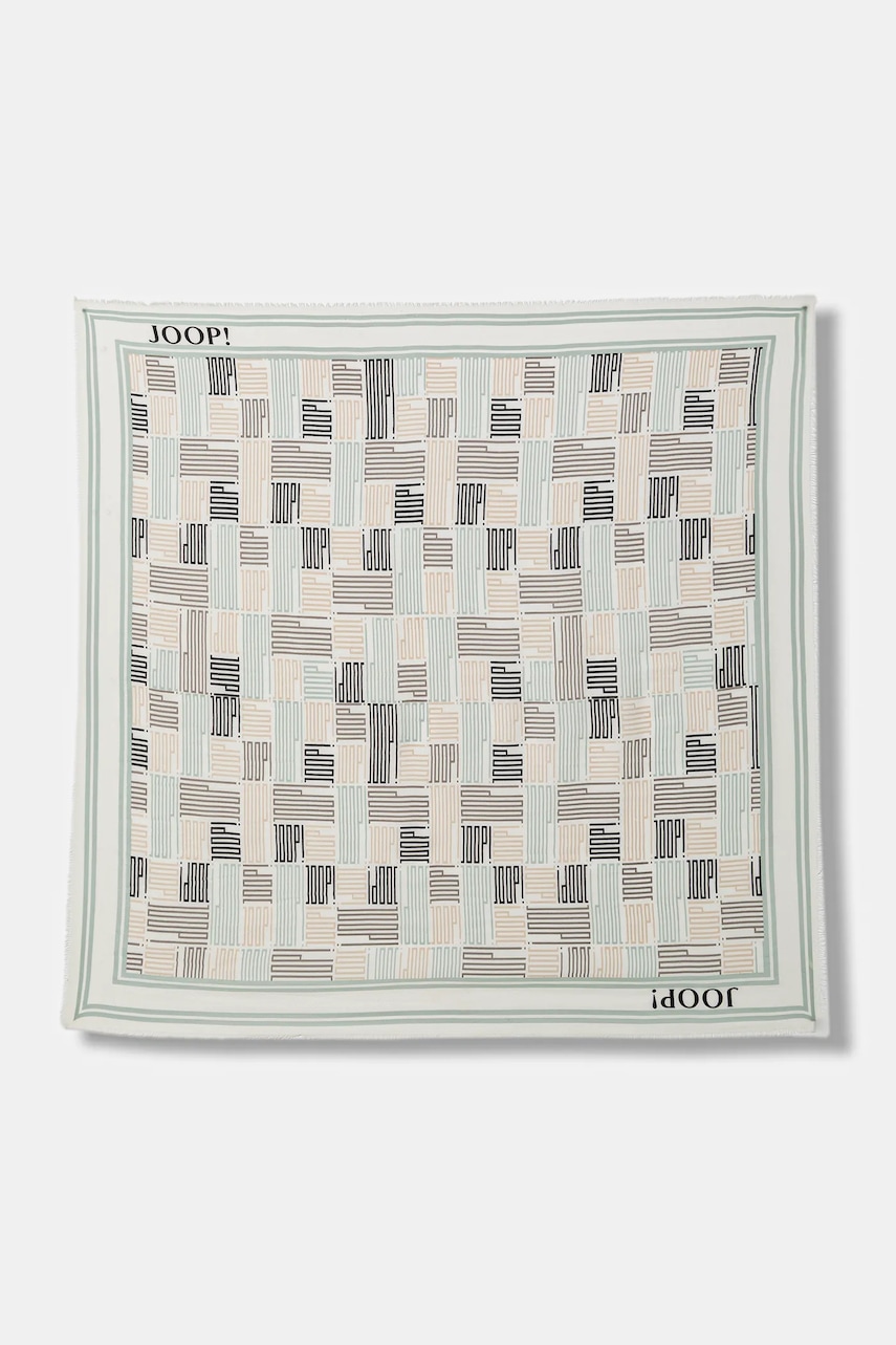 Joop! eșarfă culoarea bej, cu model, 30100554