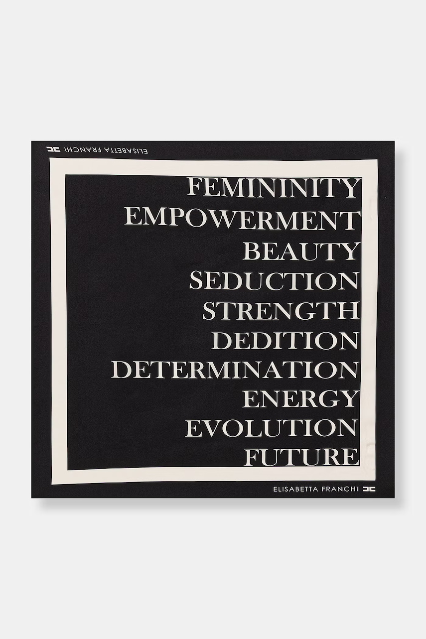 Elisabetta Franchi eșarfă de damă de mătase