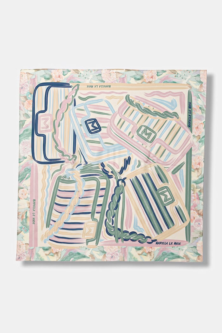 Marella eșarfă de mătase MLATERRA