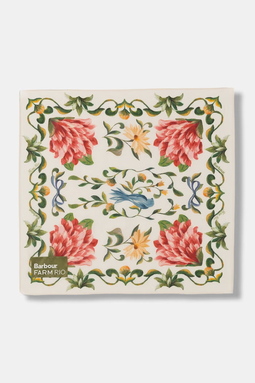 Barbour eșarfă de damă din bumbac x Farm Rio