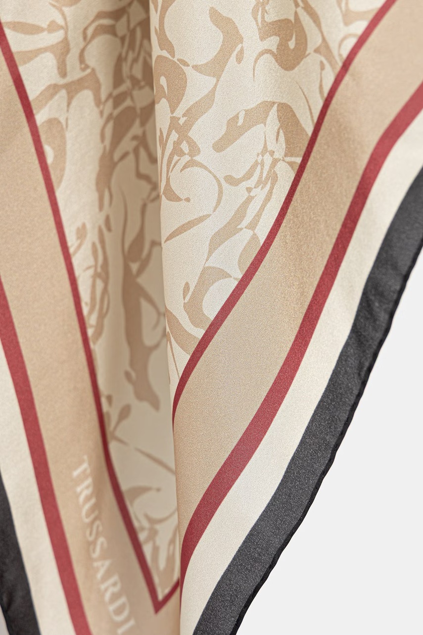 Hedvábný šátek Trussardi