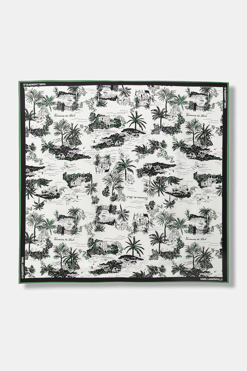 Karl Lagerfeld eșarfă de damă de mătase K/SIGNATURE