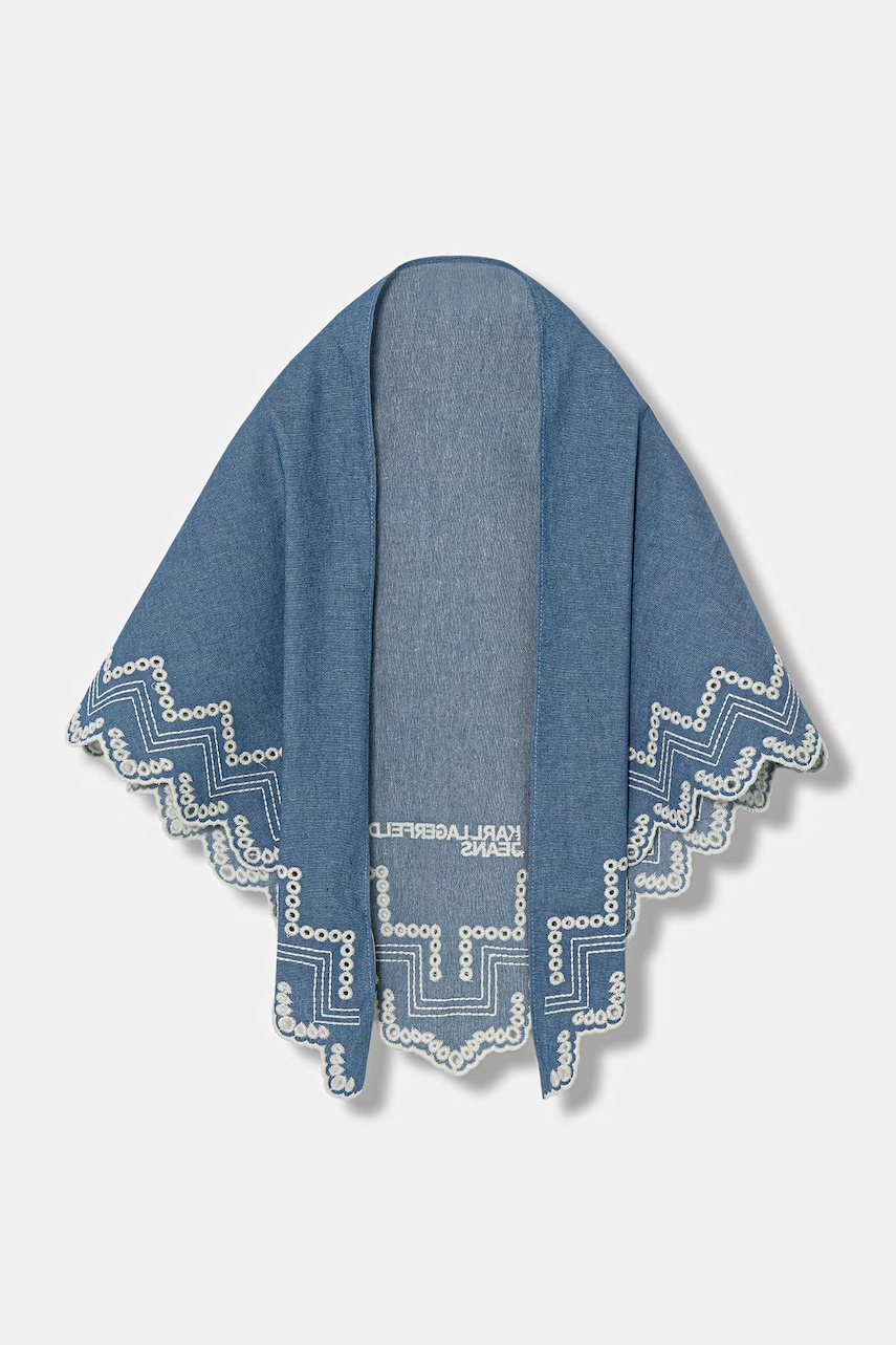 Karl Lagerfeld Jeans eșarfă din bumbac