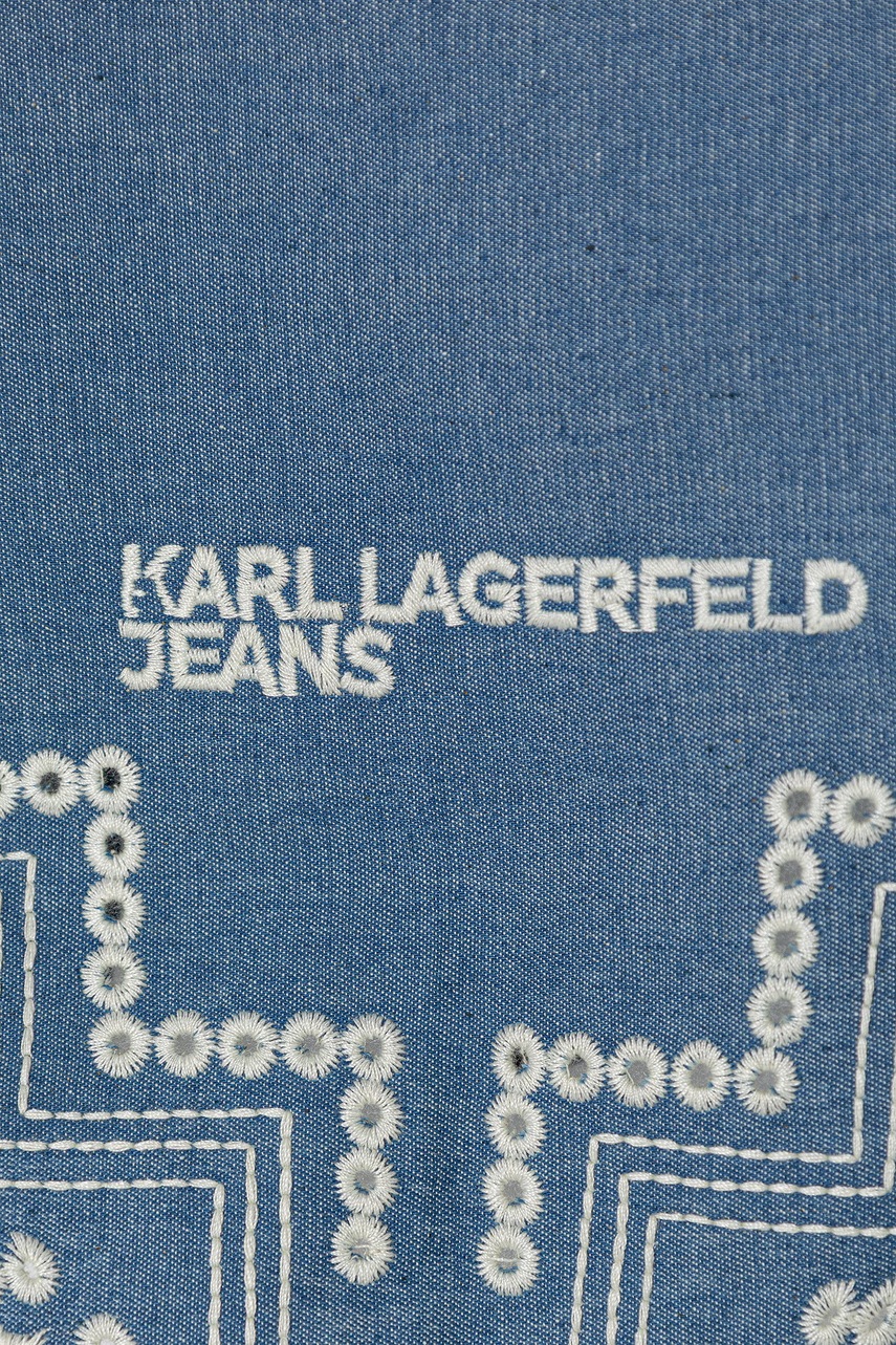 Bavlněný šátek Karl Lagerfeld Jeans (obrázek 3)