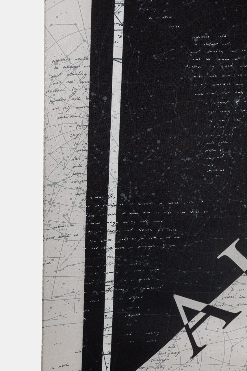 AllSaints malý šátek pánský hedvábný