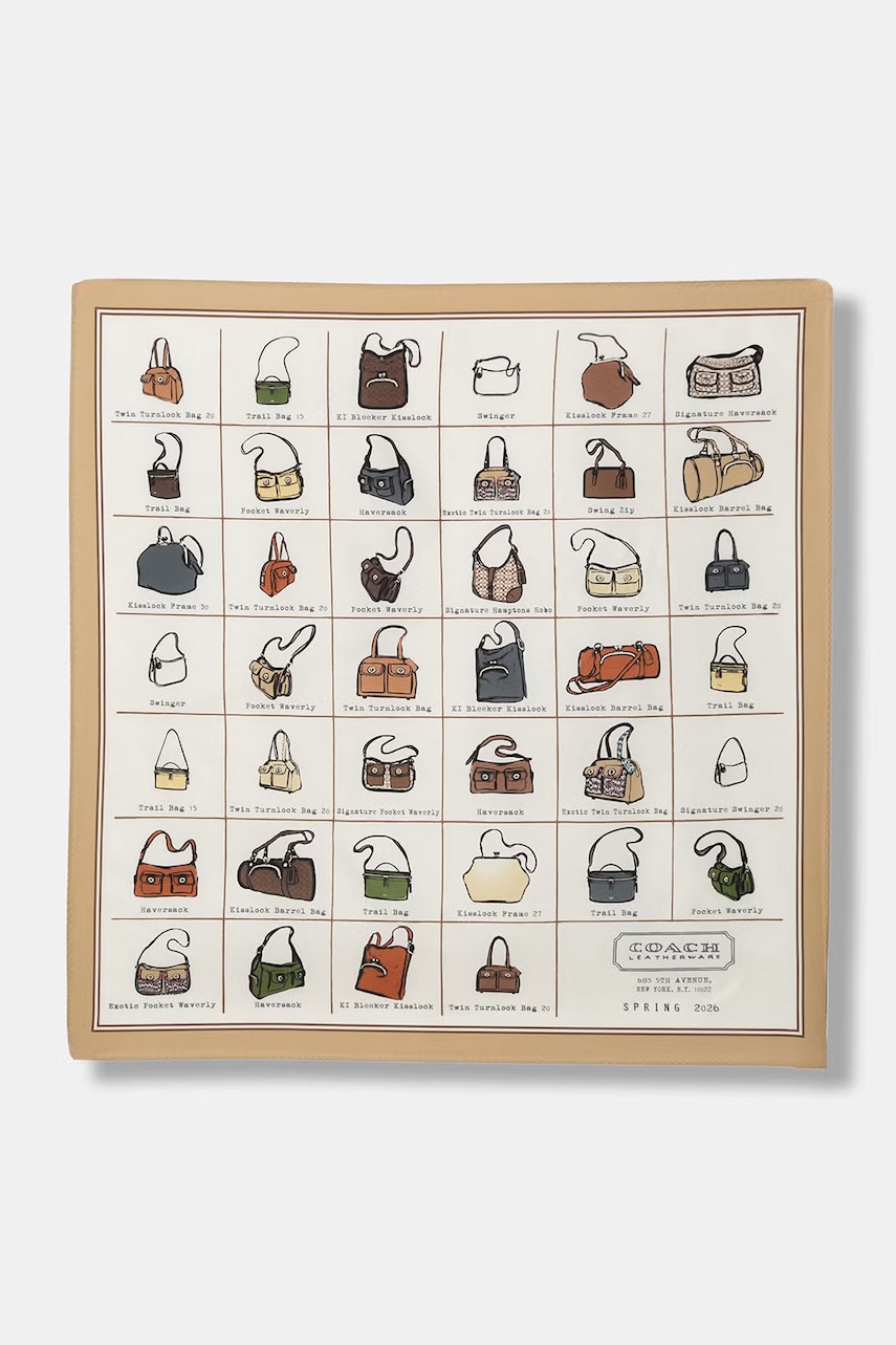 Coach eșarfă de damă de mătase