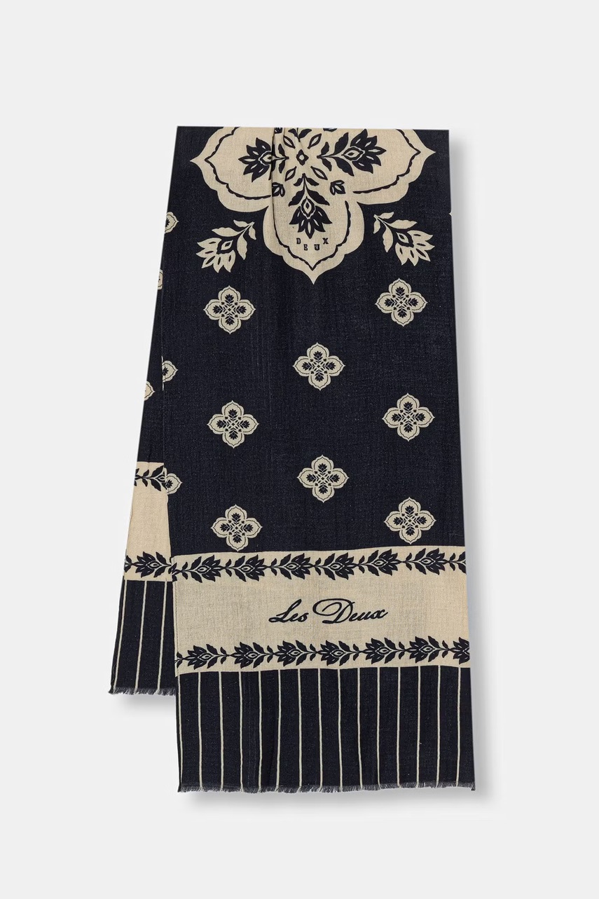 Les Deux eșarfă din bumbac Arabesque