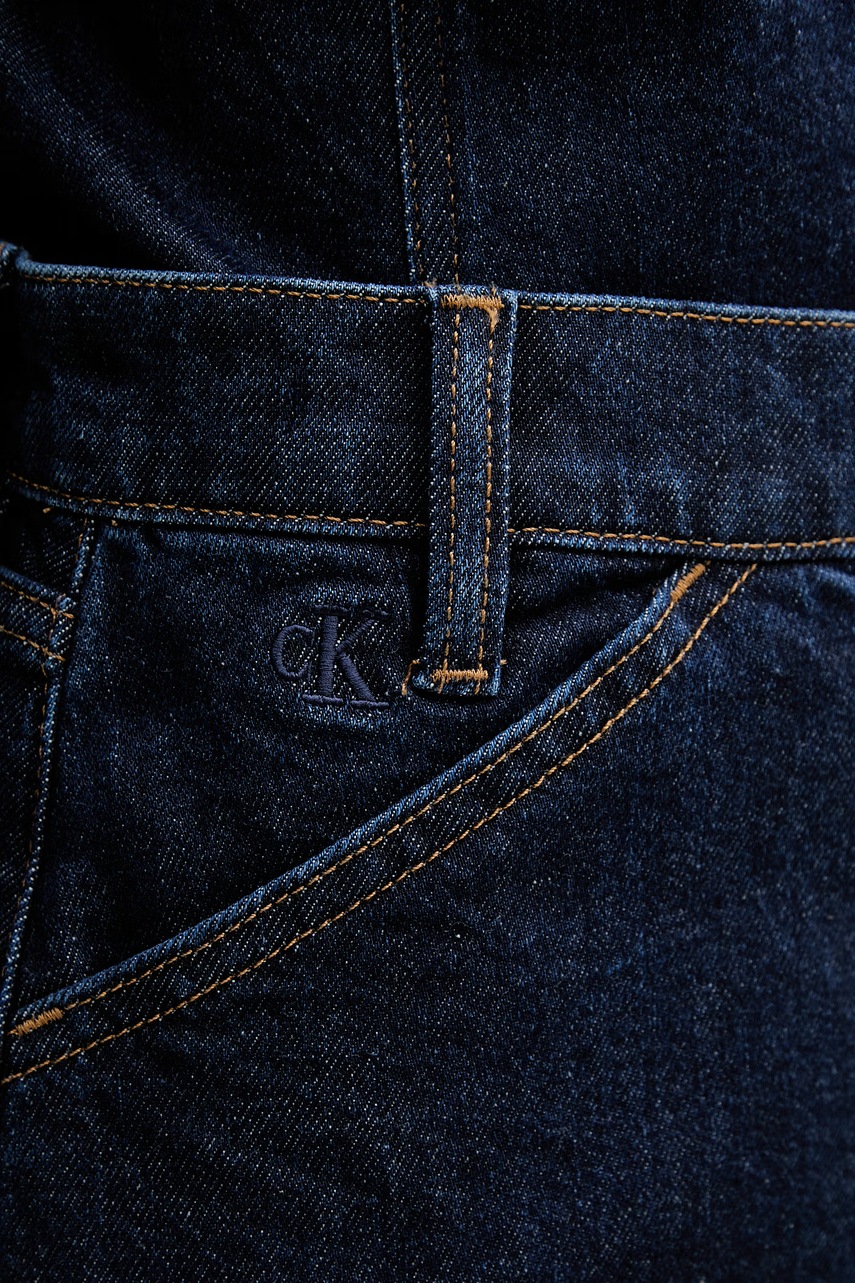Rifľová sukňa Calvin Klein Jeans