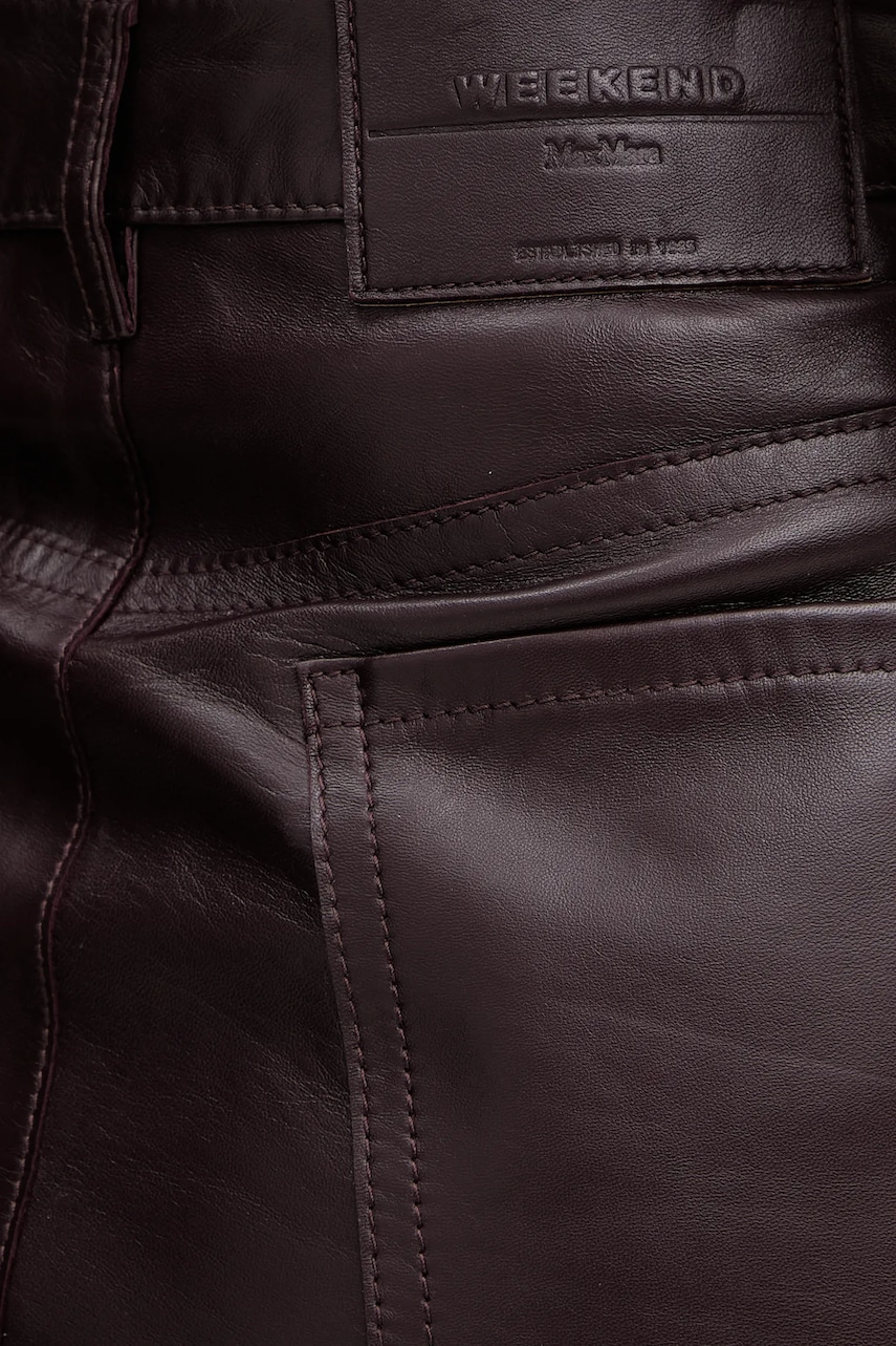 Kožená sukňa Weekend Max Mara ONCIA
