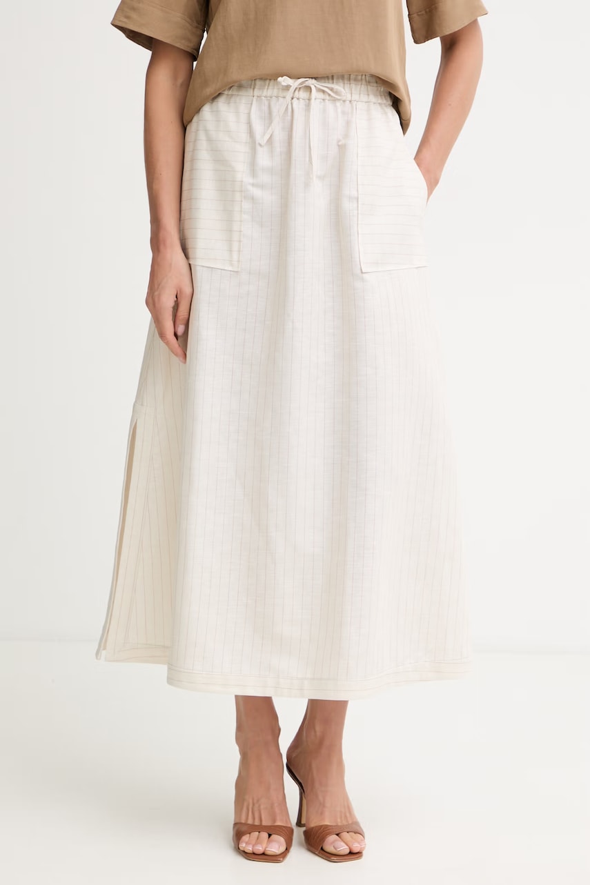 MM by Max Mara φούστα με λινό SUMERO