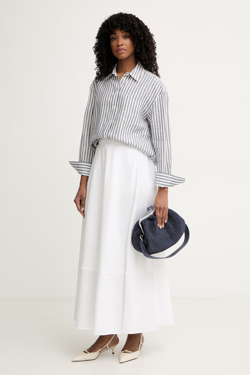 MM by Max Mara sukňa s bavlnou RIBES