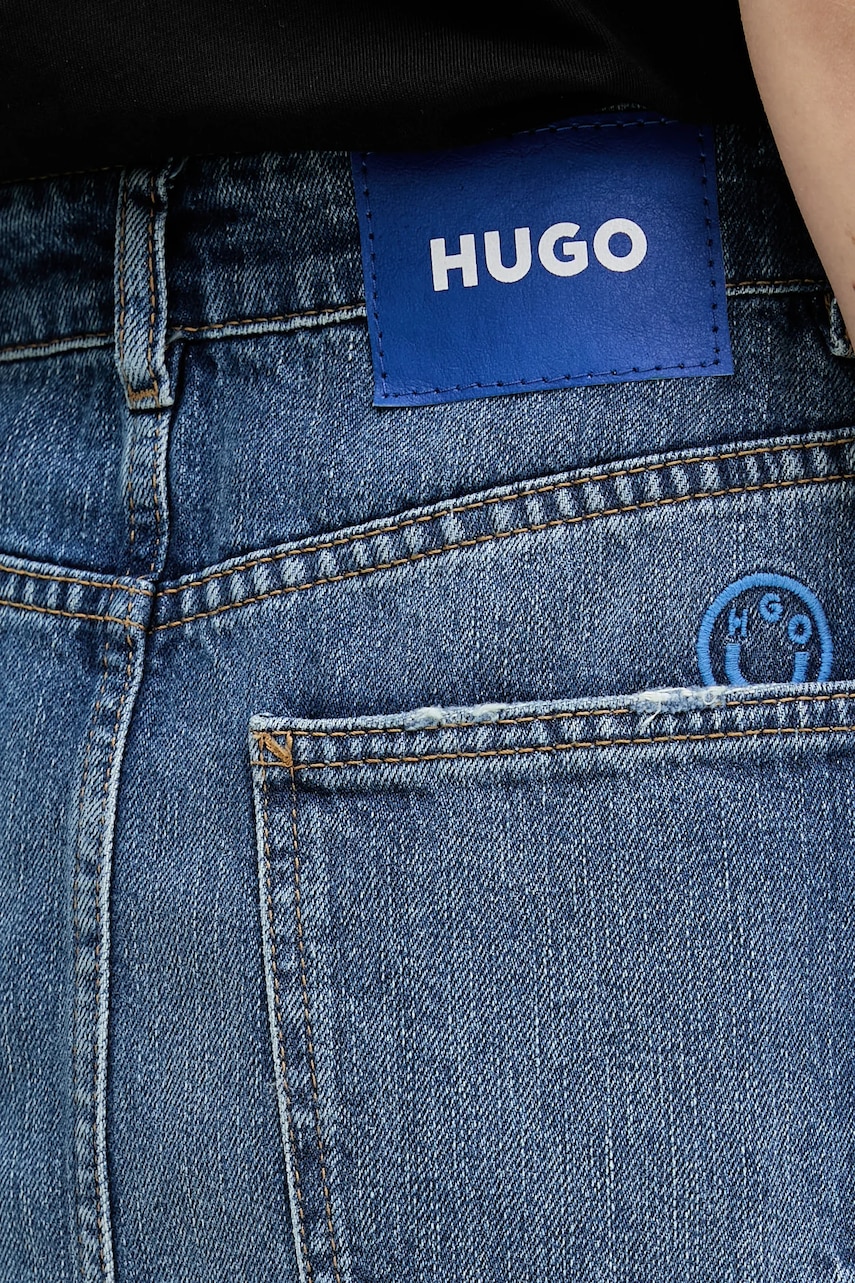 Rifľová sukňa Hugo Blue Gadele_B