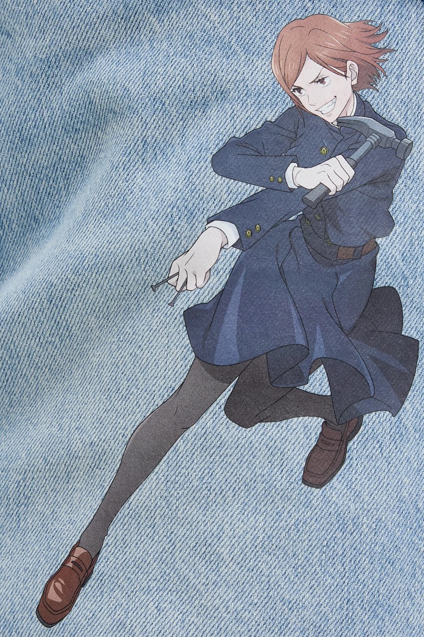 Džínová sukně Hugo Blue HUGO x Jujutsu Kaisen (obrázek 6)