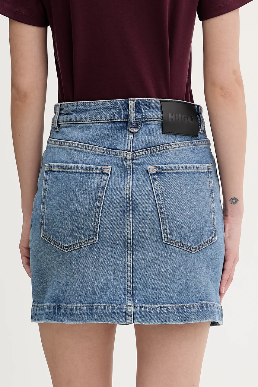 Džínová sukně HUGO Gilvie (obrázek 3)