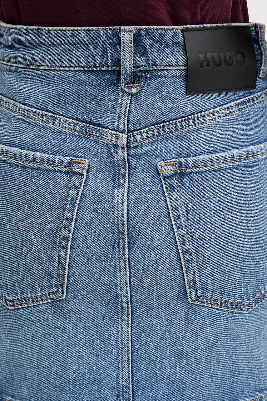 Džínová sukně HUGO Gilvie (obrázek 4)