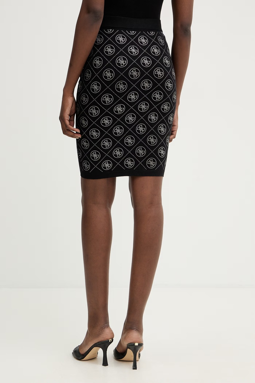 Sukně s příměsí vlny Guess 4G (obrázek 3)