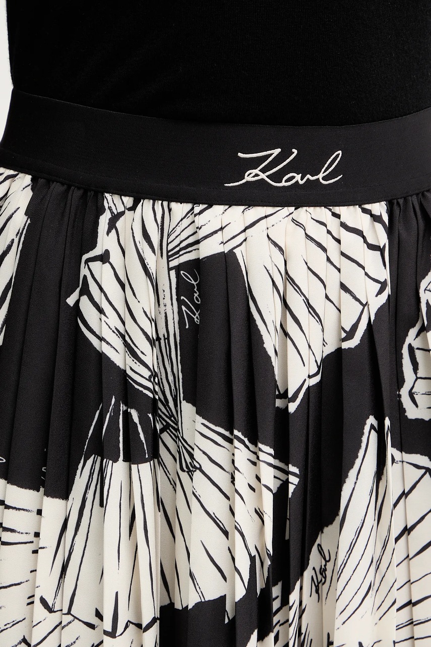Sukně Karl Lagerfeld COMMERCIAL PLEATED (obrázek 4)