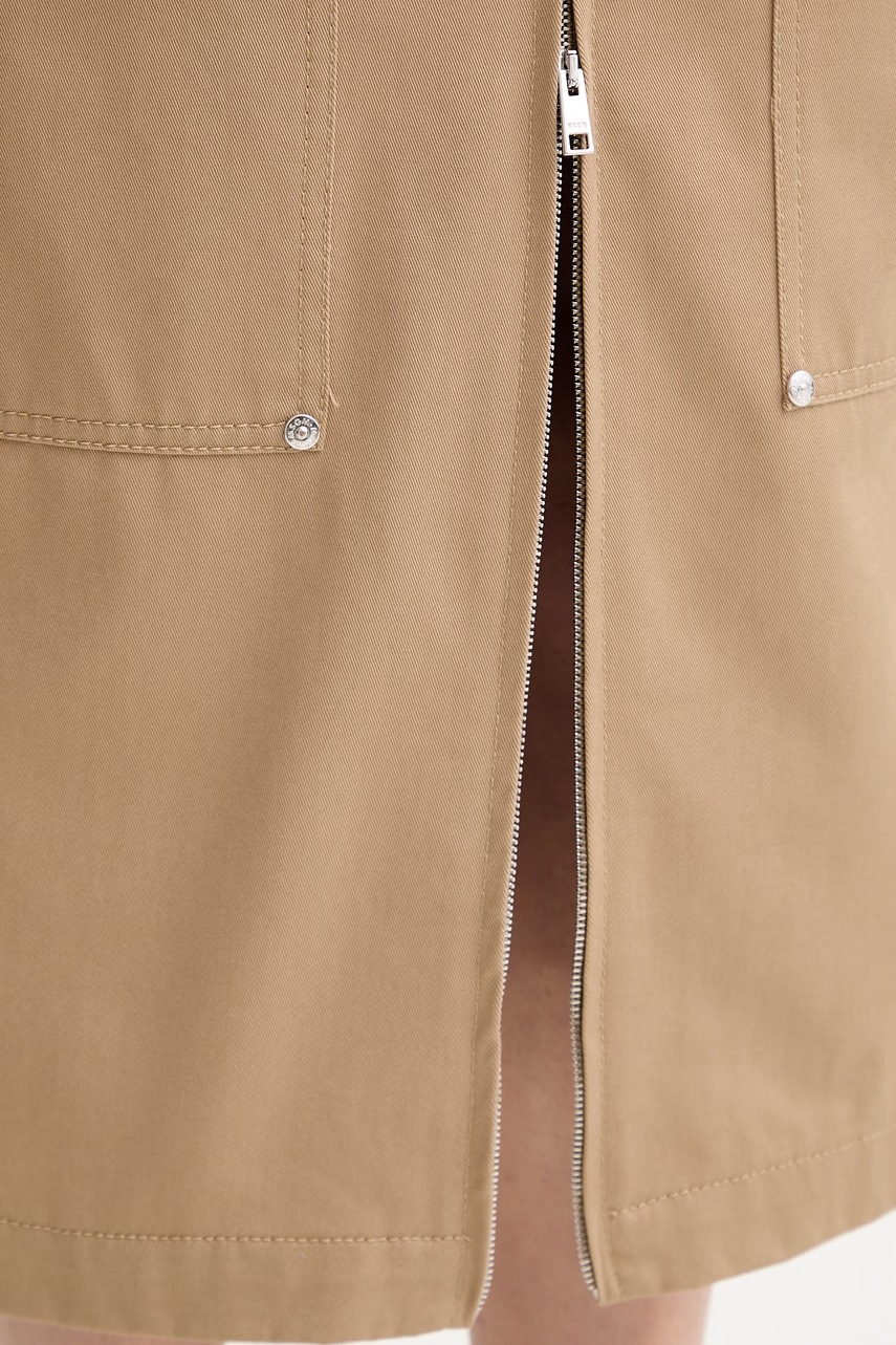 MSGM sukně s rozparkem bavlněná (obrázek 5)