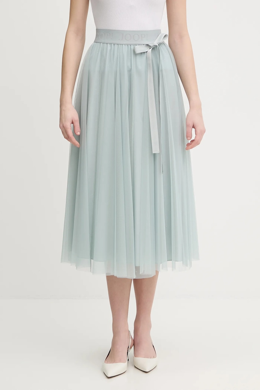 Joop! fustă culoarea turcoaz, midi, evazați, 30100212