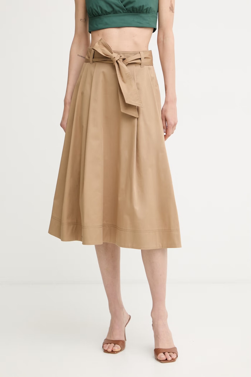 Levně iBlues sukně bavlněná s elastanem ZUPPA