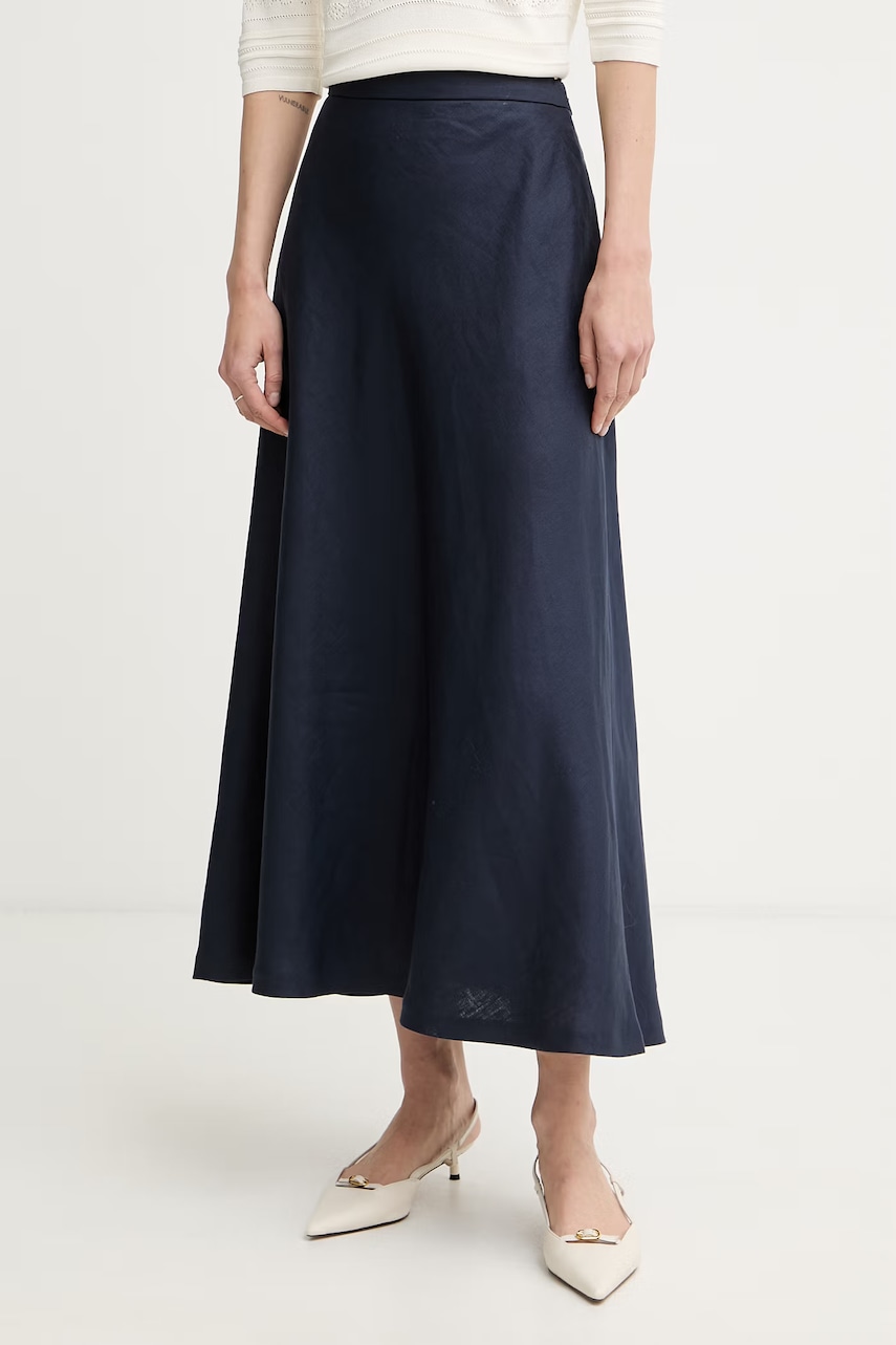 Luisa Spagnoli fustă din in Teo