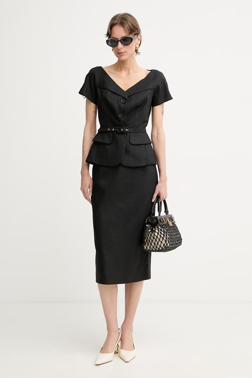 Luisa Spagnoli sukně se lnem Timida