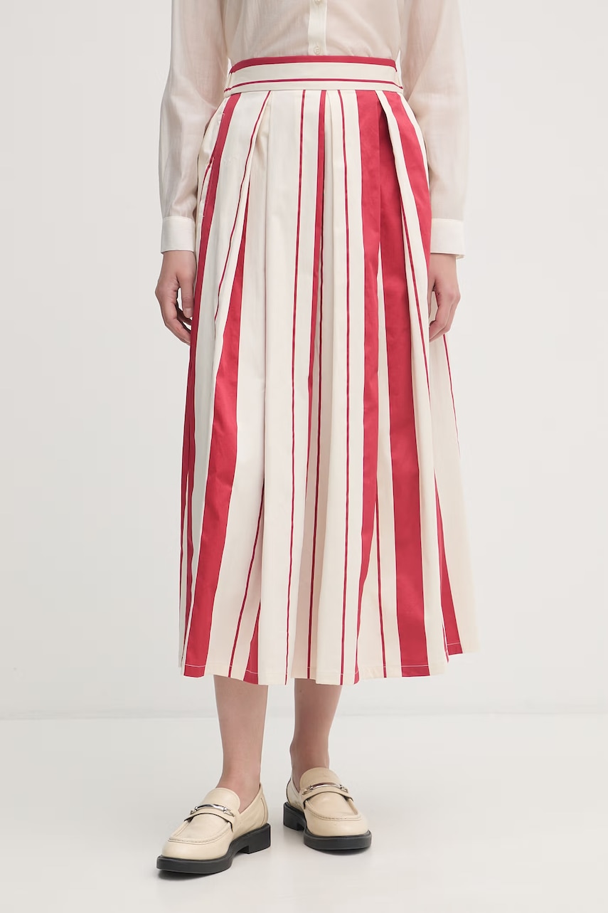 United Colors of Benetton fustă din bumbac cu elastan