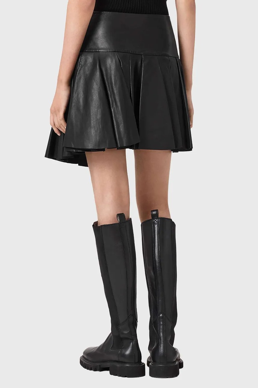 Kožená sukně AllSaints IRINA