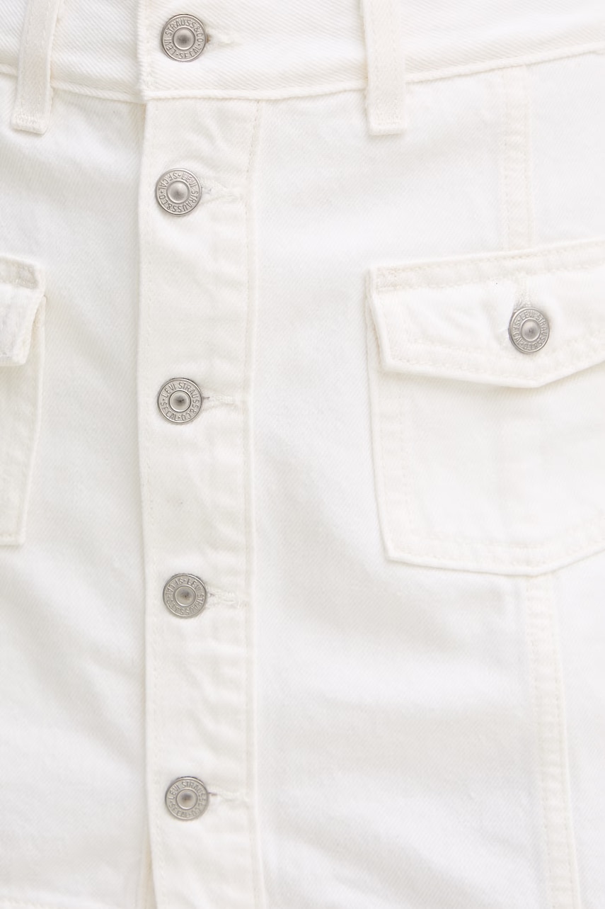 Levi's sukňa bavlnená BUTTON FRONT